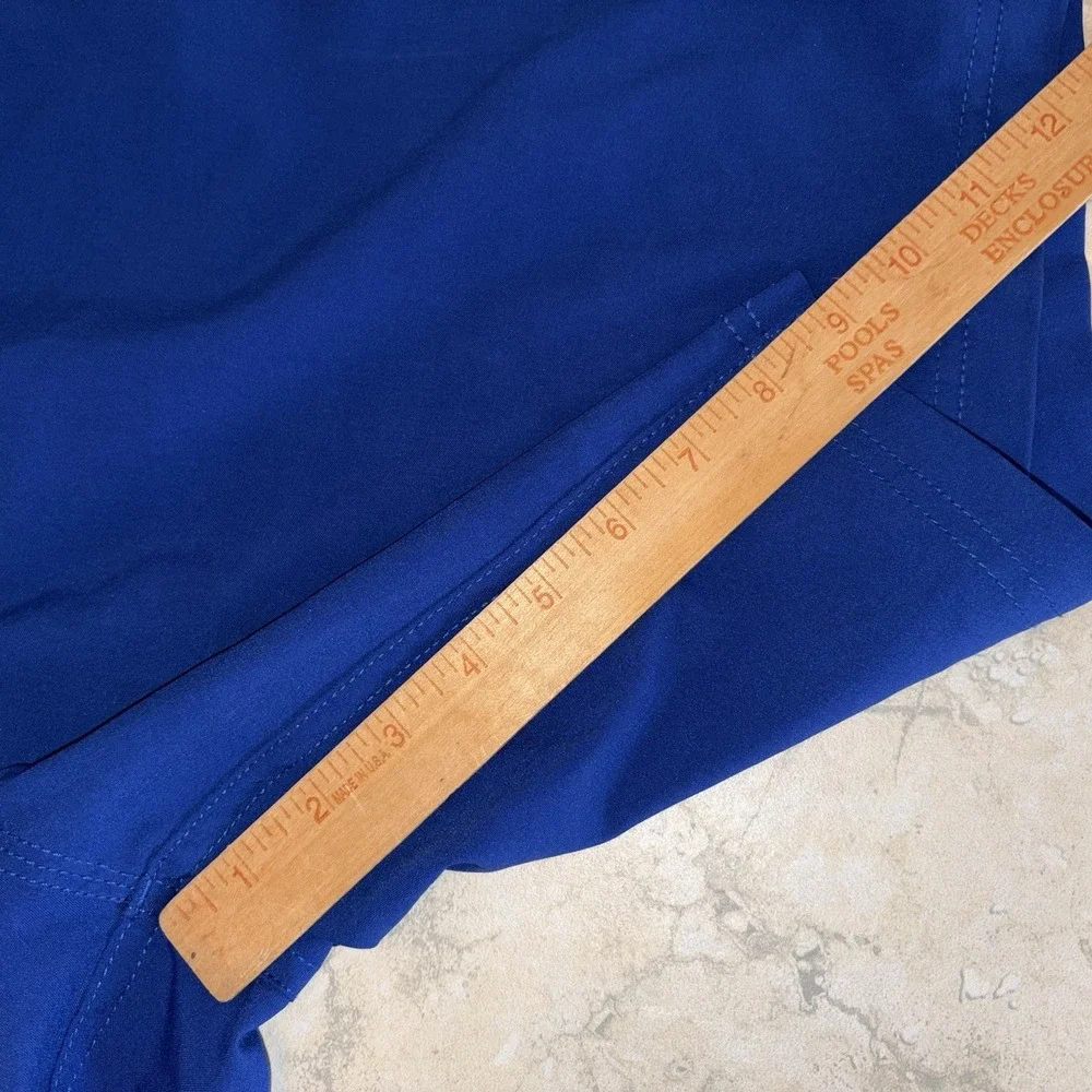 Oakley Board Shorts Mens 36 Blue Side Logo Spellout Swim Trunks Y2K Surf